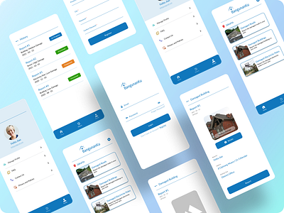 BangunanKu app design government mobile app mobile design mobile ui ui ui design uiux uiux design ux