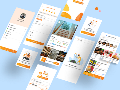 SFF (Semarang Food Finder) food food app mobile app mobile design ui uiux ux