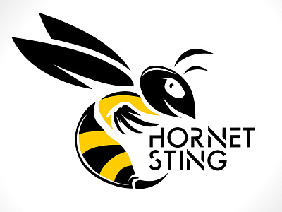 HORNET STING animation art branding design flat graphic design icon illustration logo vector