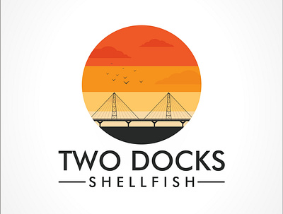 TWO DOCK 1 art branding design flat graphic design icon illustration logo type typography vector