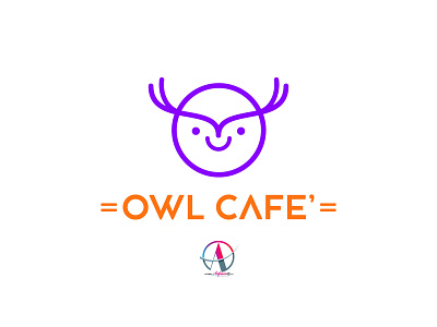 Owl Cafe app art logo design illustration logo logodesign typography vector web