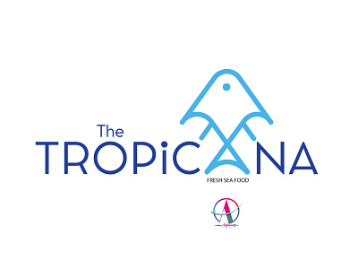 Tropicana Sea Food art logo design illustration logo logodesign typography vector