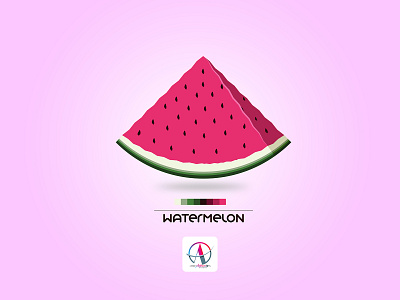 Watermelon art logo book cover art branding icon illustration logo logodesign typography vector