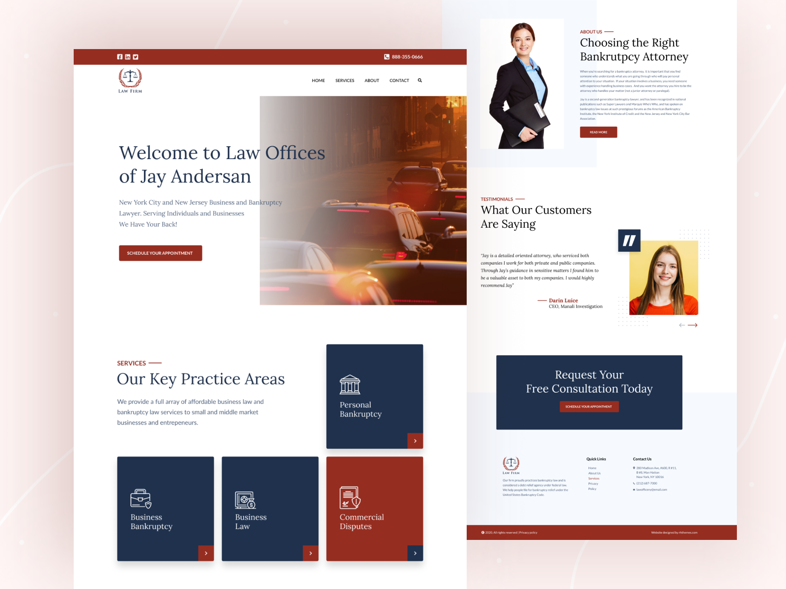 Call For A Quality Law Firm Website Design - Portfolio