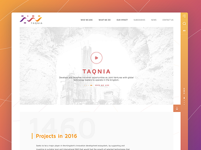 Taqnia | تقنية one page taqnia ui web webdesign