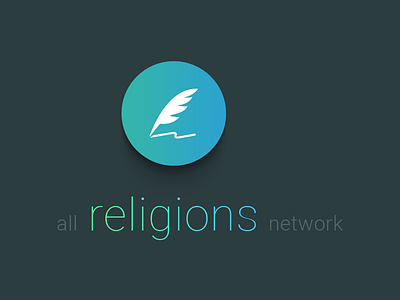 All Religions Network Logo all religions blog concept logo network religion spiritual thought typography