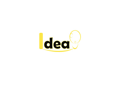 Idea Logo artwork brand design combination flat logo lamp logos logotype