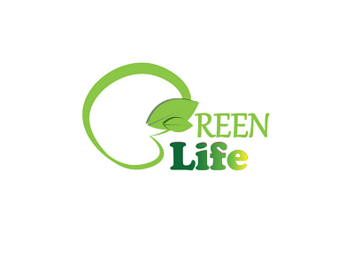 Green Life Logo artwork branding design combination flat logo flat style green logo leaf logo logo design nature logo