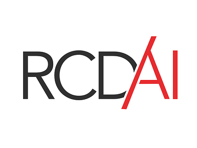Rcd AI branding logo typography vector web