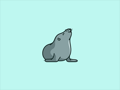 Simple Seals animal cartoon cute design illustration logo mascot sea seals