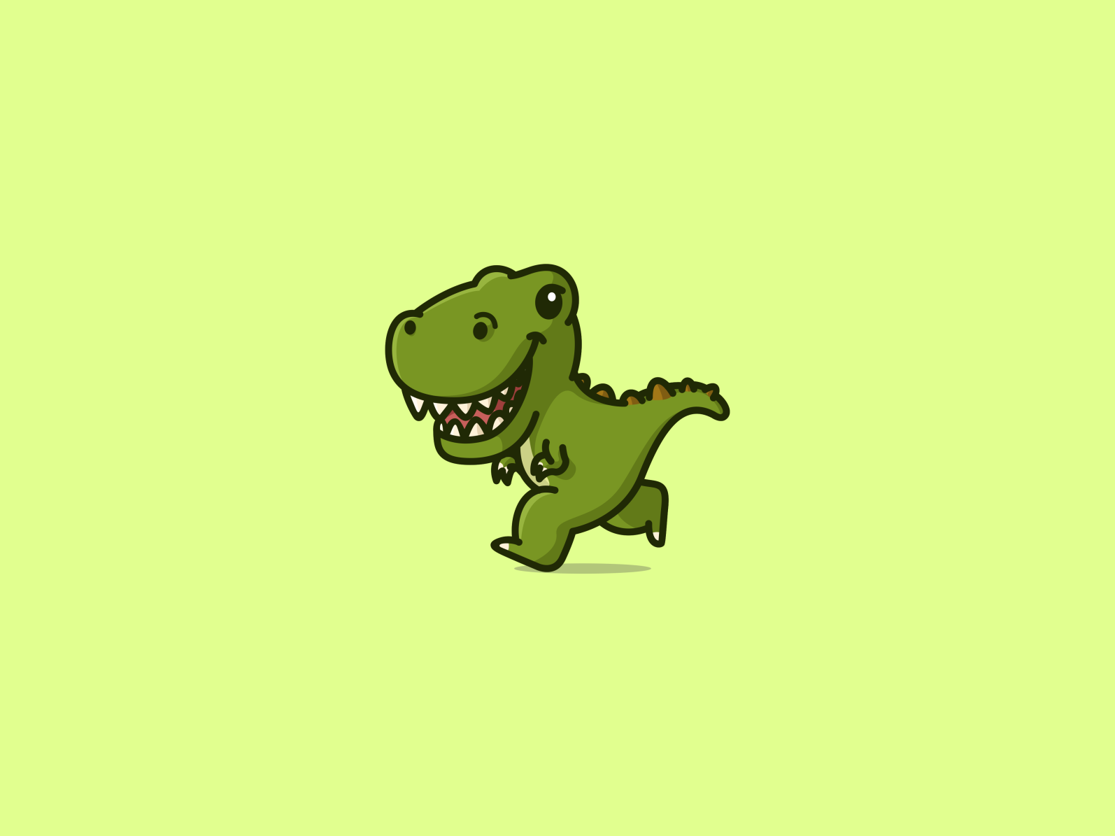 Happy T rex by Ard on Dribbble