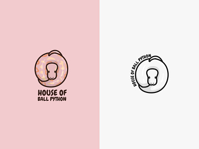 House of Ball Python cartoon cute design illustration logo mascot python snake