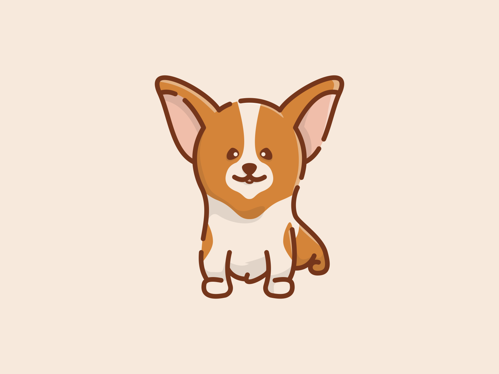 Cute Dog by Ard on Dribbble