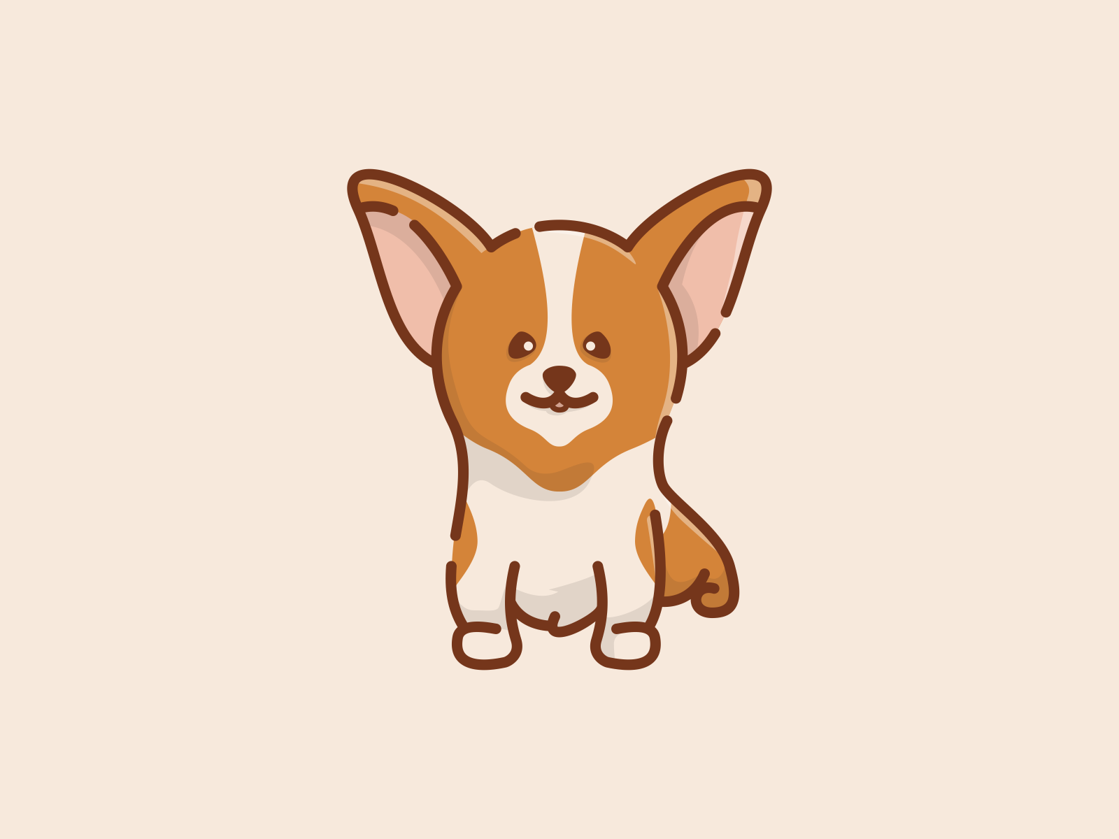 Cute Dog By Ard On Dribbble