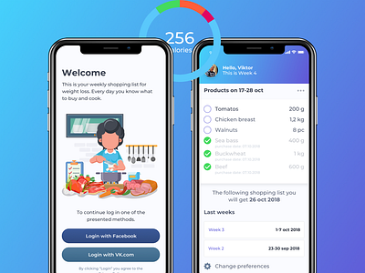 256calories app calories cook diet fitness app shopping list