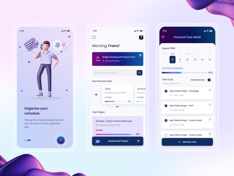 Task Management App by Annastasya Fitri A R on Dribbble