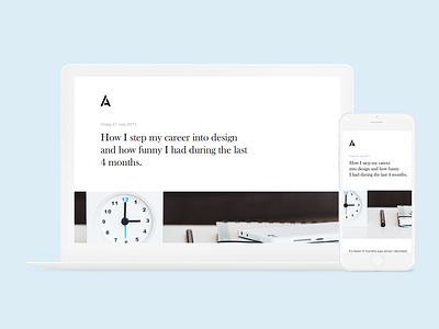 Blog article composition article blog branding creative friendly identity layout minimalism mobile portfolio ui ux