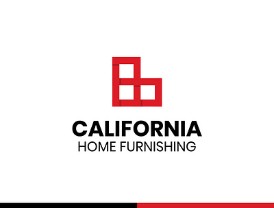 California Home Furnishing logo branding design flat icon illustration logo minimal typography ui vector web