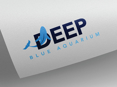 Deep Blue Aquarium branding design flat graphic design icon illustration illustrator logo minimal typography vector