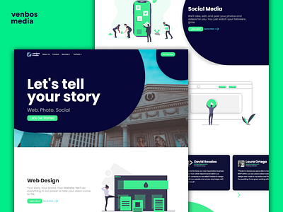 Venbos Media Website branding design web web design webdesign