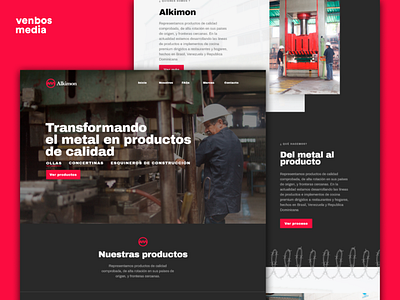Industrias Alkimon Website branding ui ux web web design webdesign