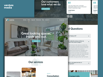 Inside Out Staging & Design Website branding design home staging interior design web web design webdesign website design