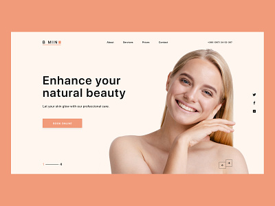 Beauty Salon Landing Page - #DailyUI Challenge Day 3