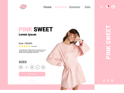 PinkSweet dsign uiux web