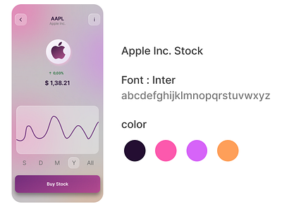 Apple Inc. Stock app branding design ui uiux ux