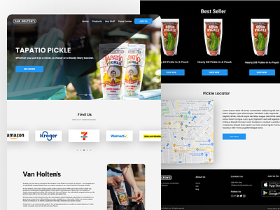 Pickle Ecommerce branding design dsign ui uiux ux web