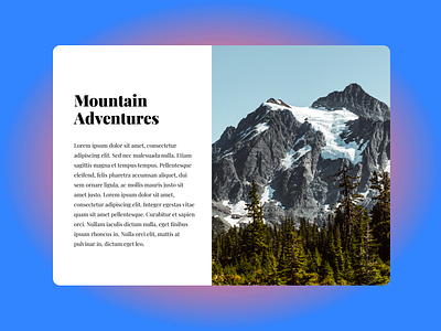 Adventure Journal app brand branding design glassmorphism minimal typography ui ux web