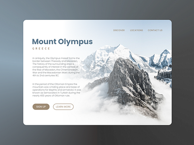 Mountain Olympus app branding design flat minimal typography ui ux web website