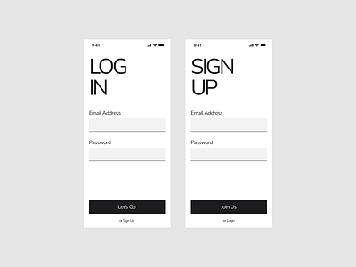 Mobile Login and Sign Up Screen android app colors design ios login login screen design mobile app signup ui