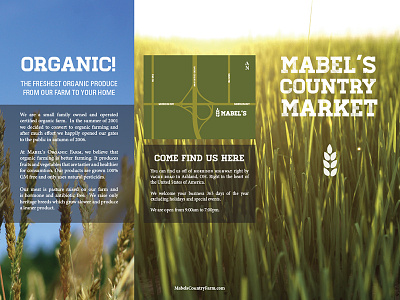 Ephemera Project brochure country market farm market organic organic food wheat