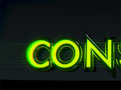 Console 3d bright future glow lens flare! neon tron