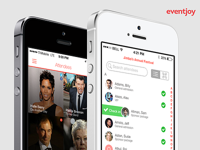 Eventjoy organizer and attendee mobile apps