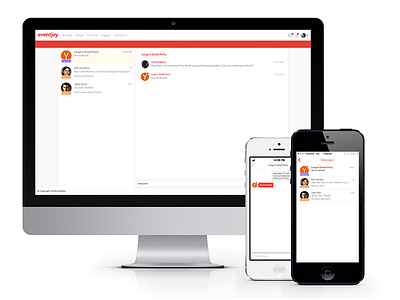Message center eventjoy mobile web