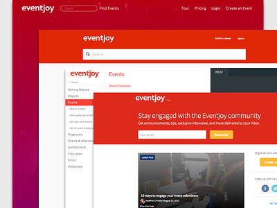 Various Eventjoy pages