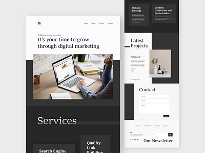 RB Digital Agency landing page