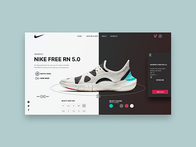 Nike Light and Dark Mode app design design nike nike shoes ui ui design ux ux design web web design