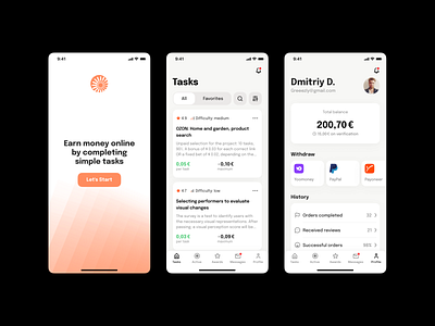 Yandex.Toloka App Concept android app design app app design application design android card card design ios app design screens mastercard mobile app transaction ui user inteface ux visa