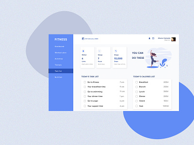 Fitness Dashboard | Ux / Ui Design | Concept application concept creative dashboard design fitness health illustration illustrator lifestyle photoshop sketchapp ui uidesign ux uxdesign uxui