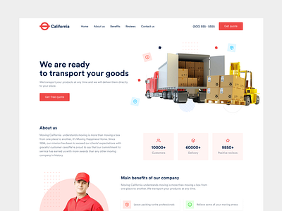 California Moving Company Landing Page