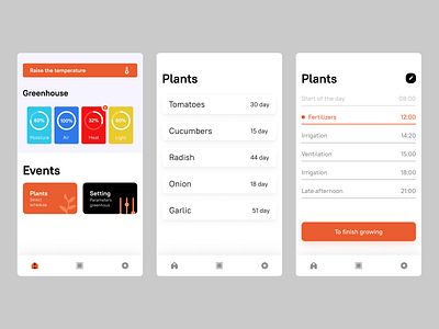 Greenhouse app clean design clean ui concept figma illustrator ui