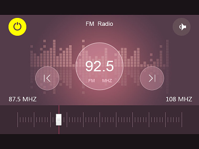 FM Radio android app fm ios ui