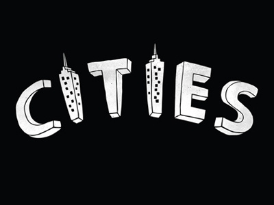 Cities blackandwhite cities hand lettering lettering typography