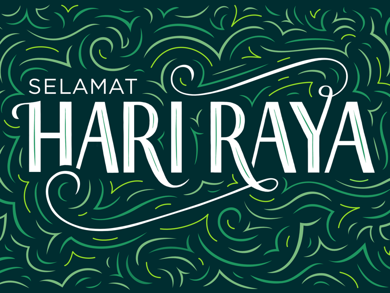selamat hari raya font