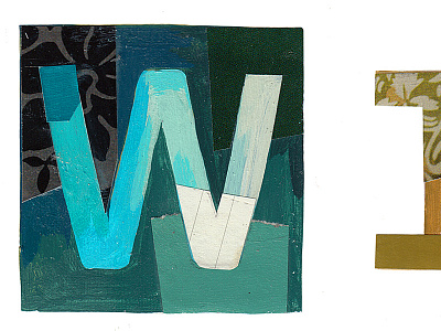 Wired UK collage illustration lettering muted type wired