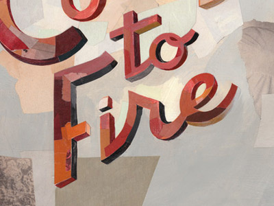 Count to Fire collage darren booth hand lettering illustration lettering type typography