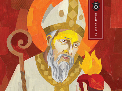 St. Augustine book cover illustration saint